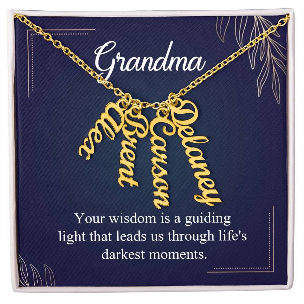 Grandma - Your wisdom is a guiding licht thats leads us.